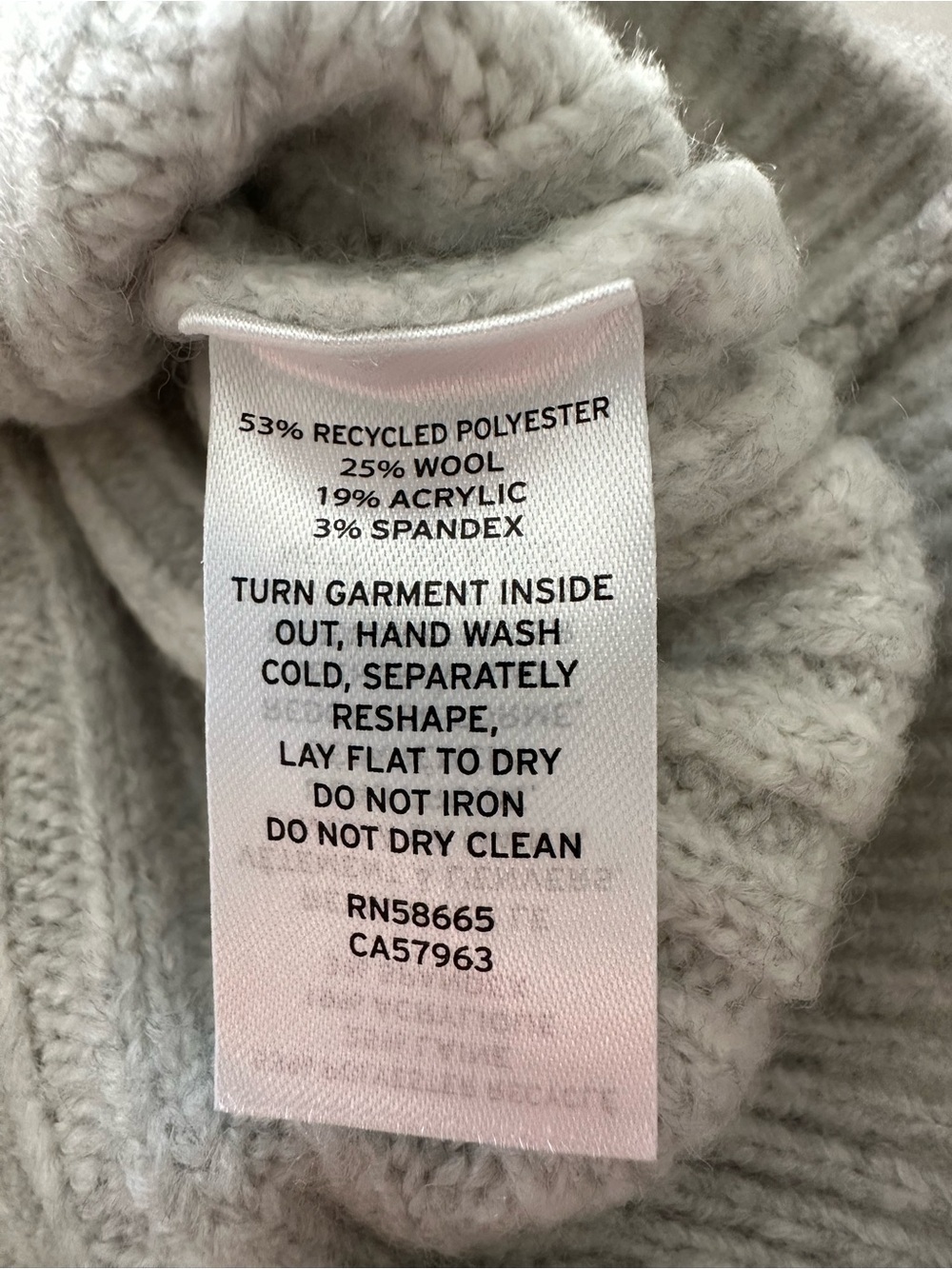 Nordstrom NWT Sparkle Cable Knit Sweater, Light Gray, size XL - Picture 11 of 11